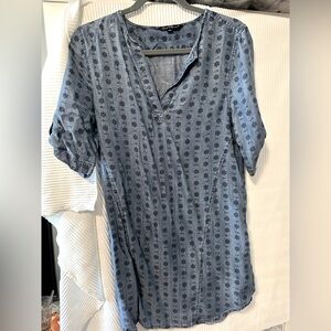 patterned boho tunic dress